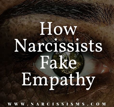 narcissists are fake people